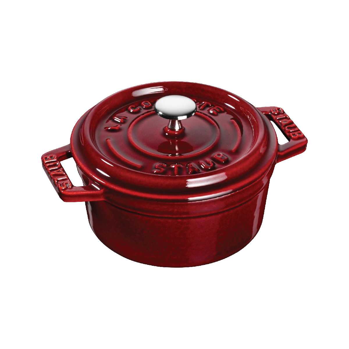 Nồi gang tròn Staub - Màu đỏ lựu