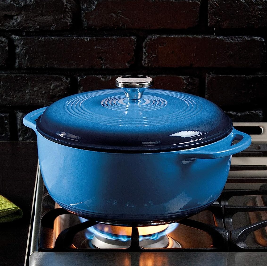 Lodge - Nồi gang tráng men Caribbean Blue - 5.6L