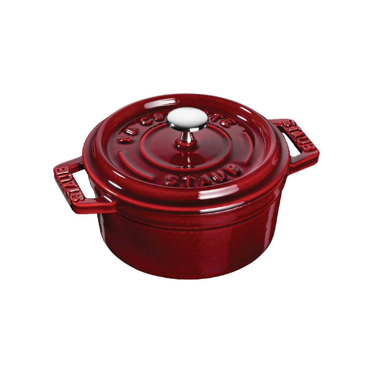 Nồi gang tròn Staub - Màu đỏ lựu