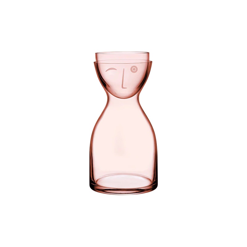 NUDE - Bộ bình nước Mr&Mrs màu hồng 2 món