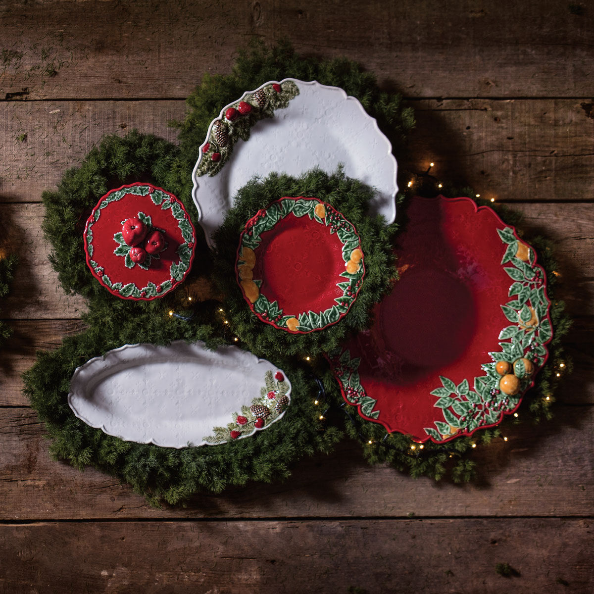 Tô salad BORDALLO Christmas - 20.5cm