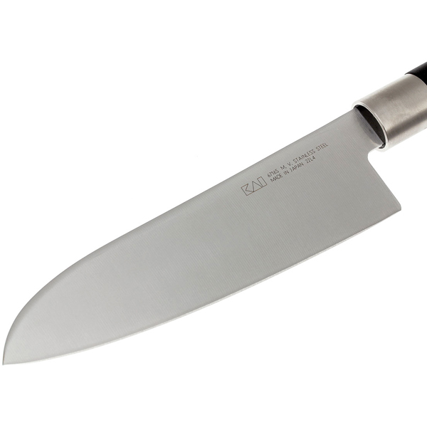 Dao Nhật KAI - Dao Santoku Wasabi Black - 16.5cm