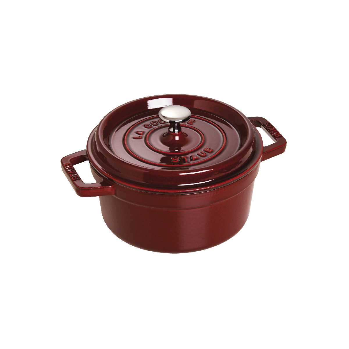 Nồi gang tròn Staub - Màu đỏ lựu