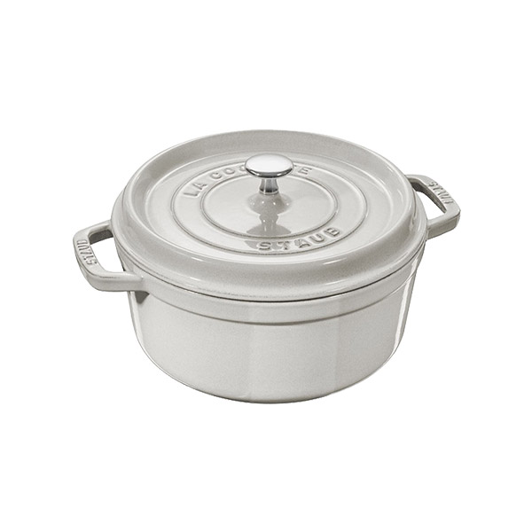 Nồi gang tròn Staub - Màu nấm trắng