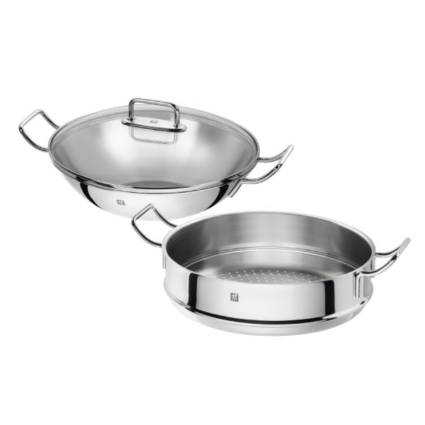 ZWILLING COMBO Chảo Wok và Xửng hấp 32cm