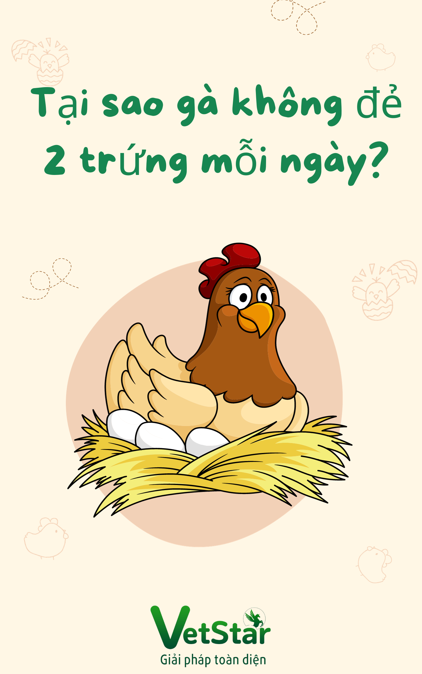Tại sao gà không đẻ được 2 trứng mỗi ngày ?