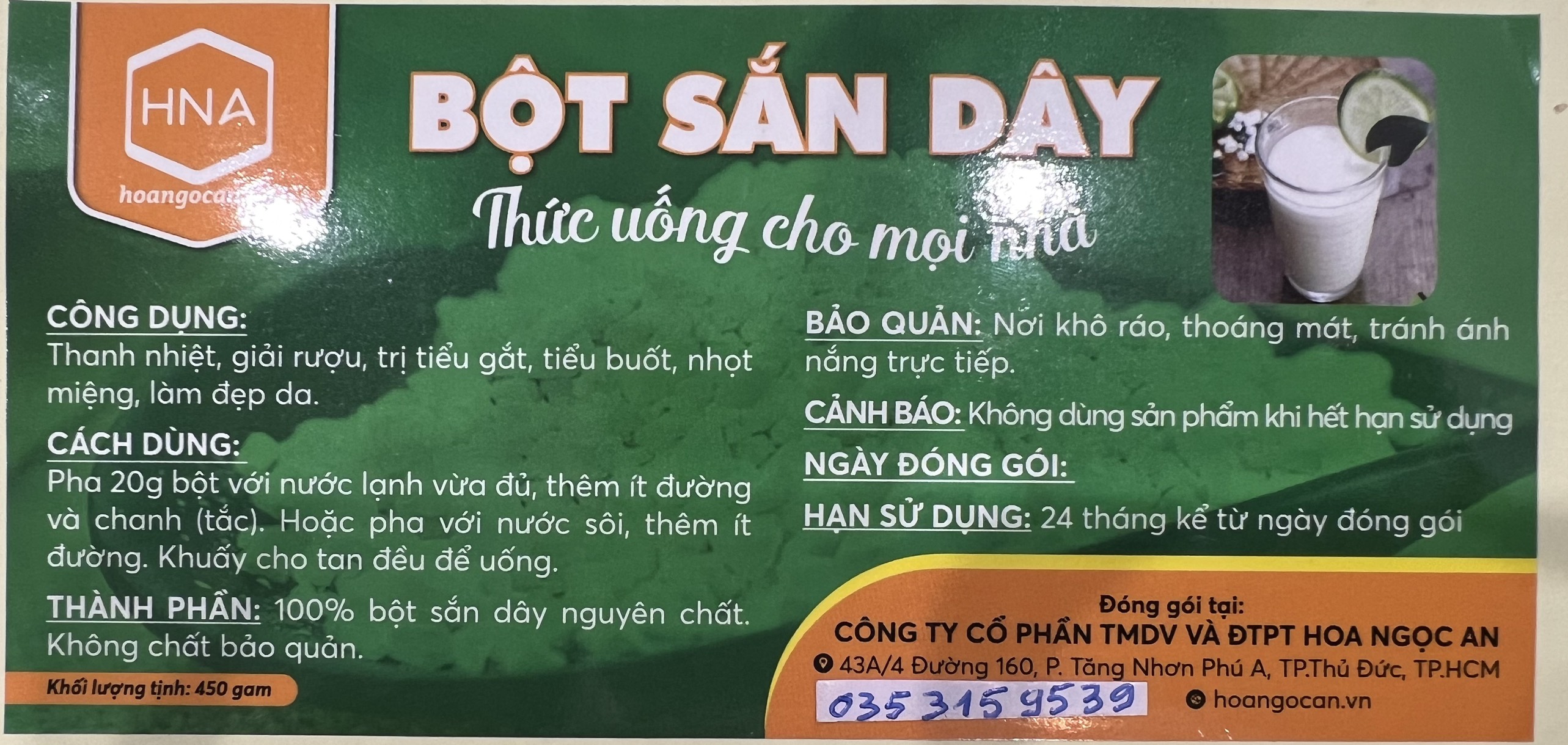 Bột sắn dây