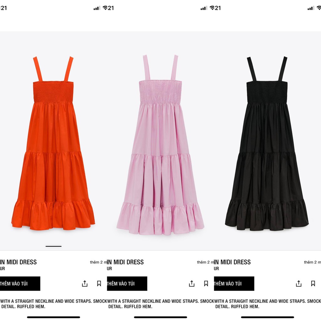 Váy Trắng 2 Dây Bản To Dễ Thương Ưu Đãi Bất NgờNgọc Bích Fashion