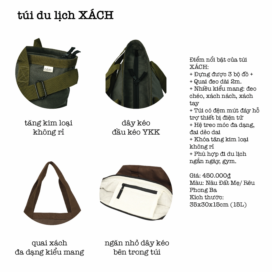 Túi du lịch XÁCH 65:35