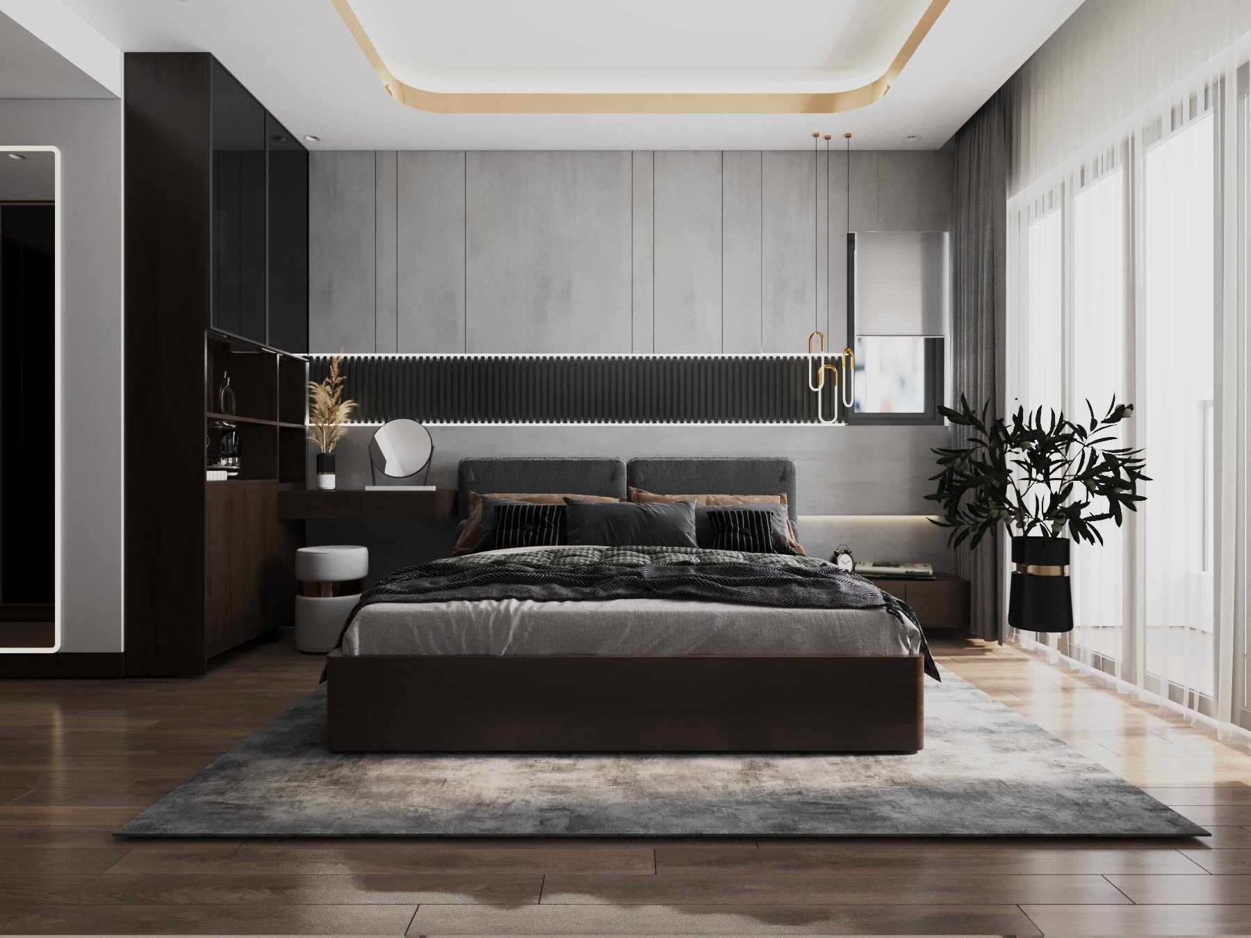 Tân trang phòng ngủ đẹp với nội thất cao cấp dịp cuối năm