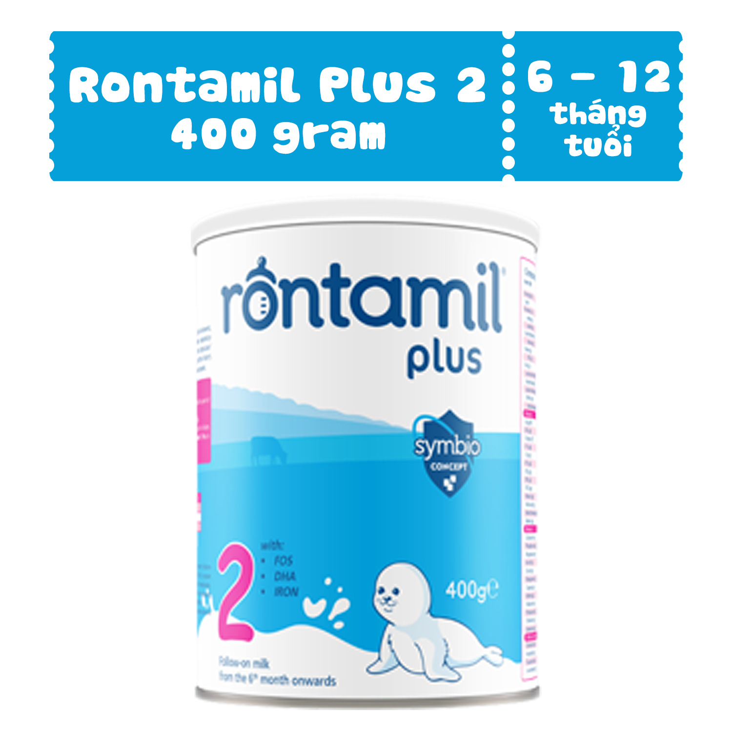 Rontamil Plus 2 cho bé 6-12 tháng 400g