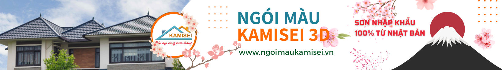 Ngói màu Kamisei 3D, ngói màu cao cấp kamisei