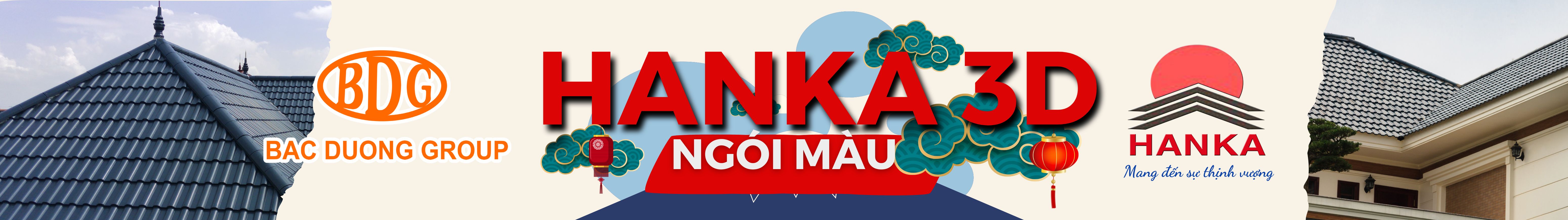Ngói Màu Hanka 3D, ngói màu cao cấp hanka 3d.