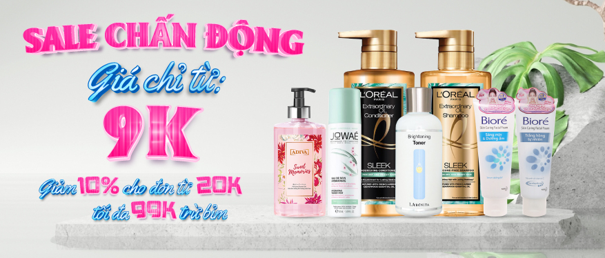 Sale chấn động giá từ 9k