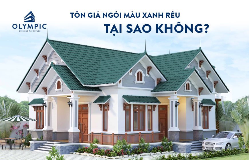 Chọn tôn giả ngói màu xanh rêu - tại sao không?