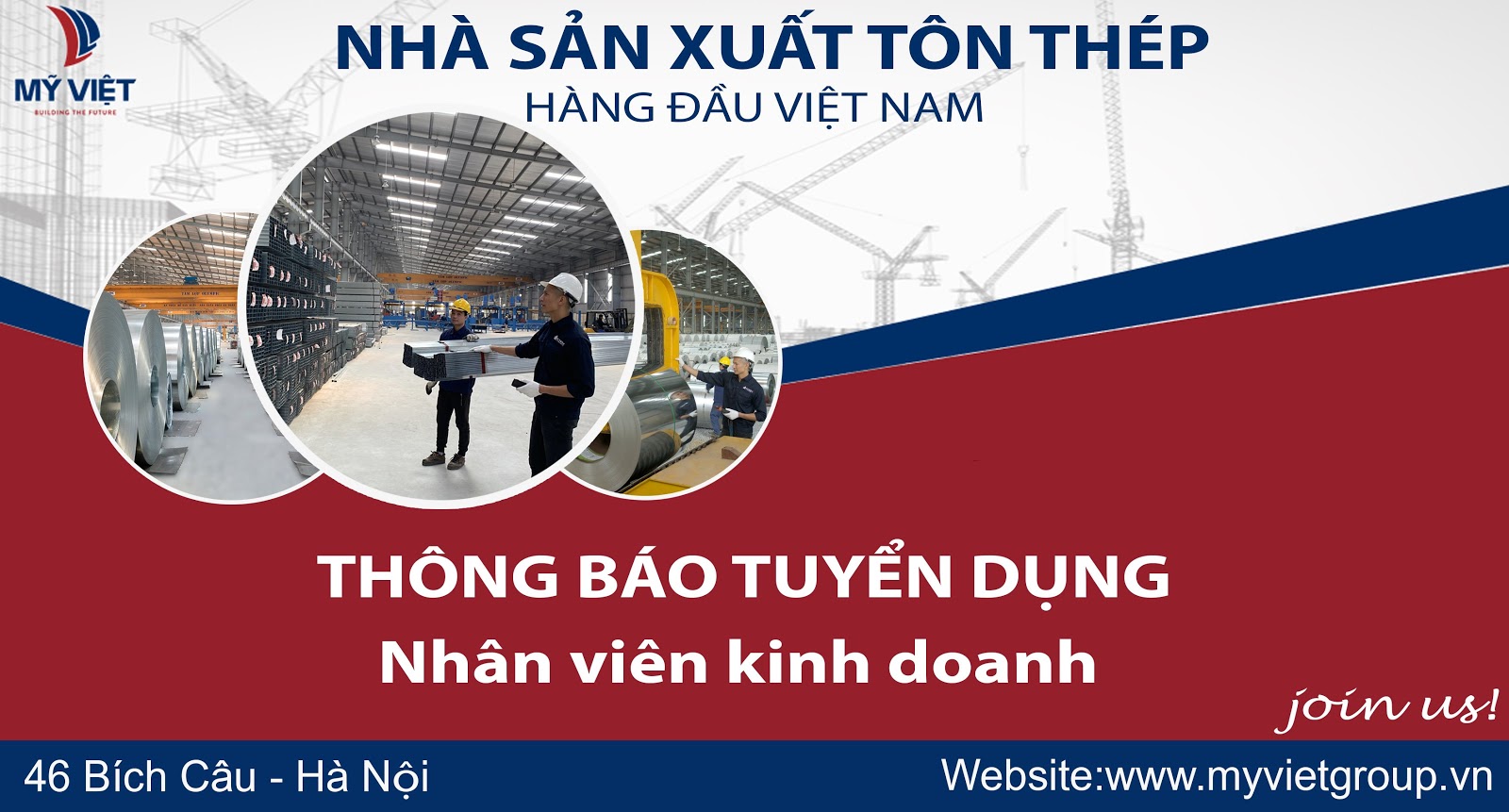 MỸ VIỆT TUYỂN DỤNG NVKD KHU VỰC T7/2021