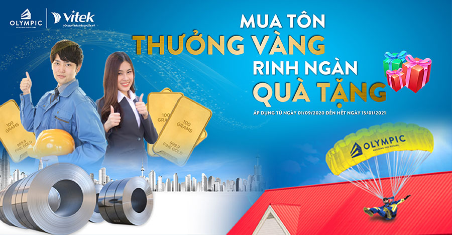 Chương trình Khuyến Mãi: Mua Tôn Thưởng Vàng - Rinh Ngàn Quà Tặng