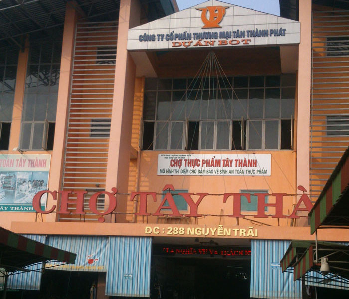 Dự án tôn thép: Chợ Tây Thành