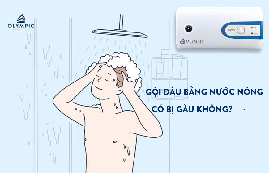 Giải đáp: Gội đầu bằng nước nóng có bị gàu không?