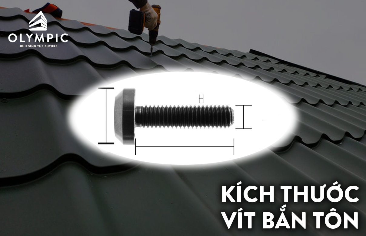 Kích thước vít bắn tôn