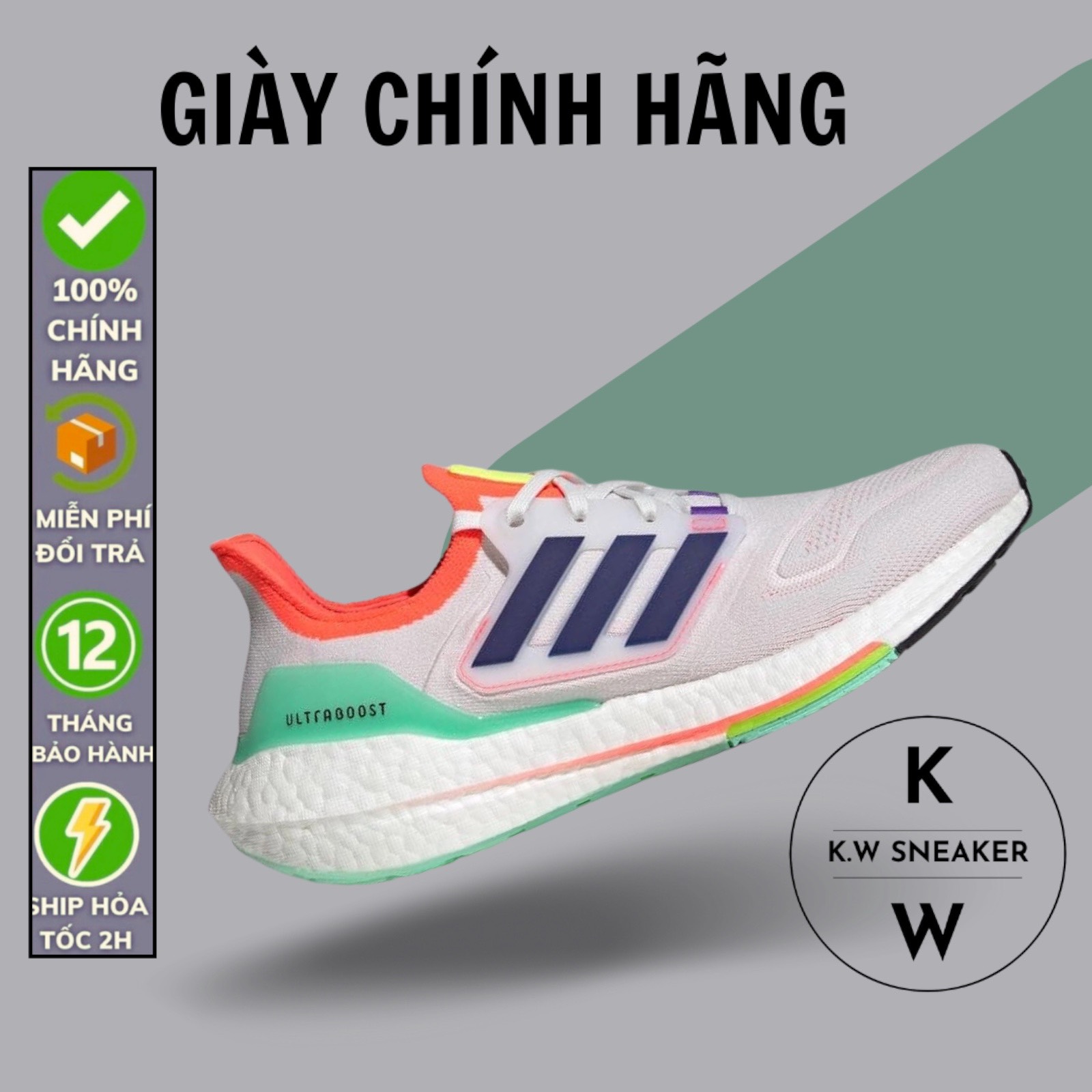 Chinh hang Giay Adidas Chinh hang Ultraboost 22 Nam Tr ng JapanSport GY8688 K.W Sneaker Giay Xach Tay