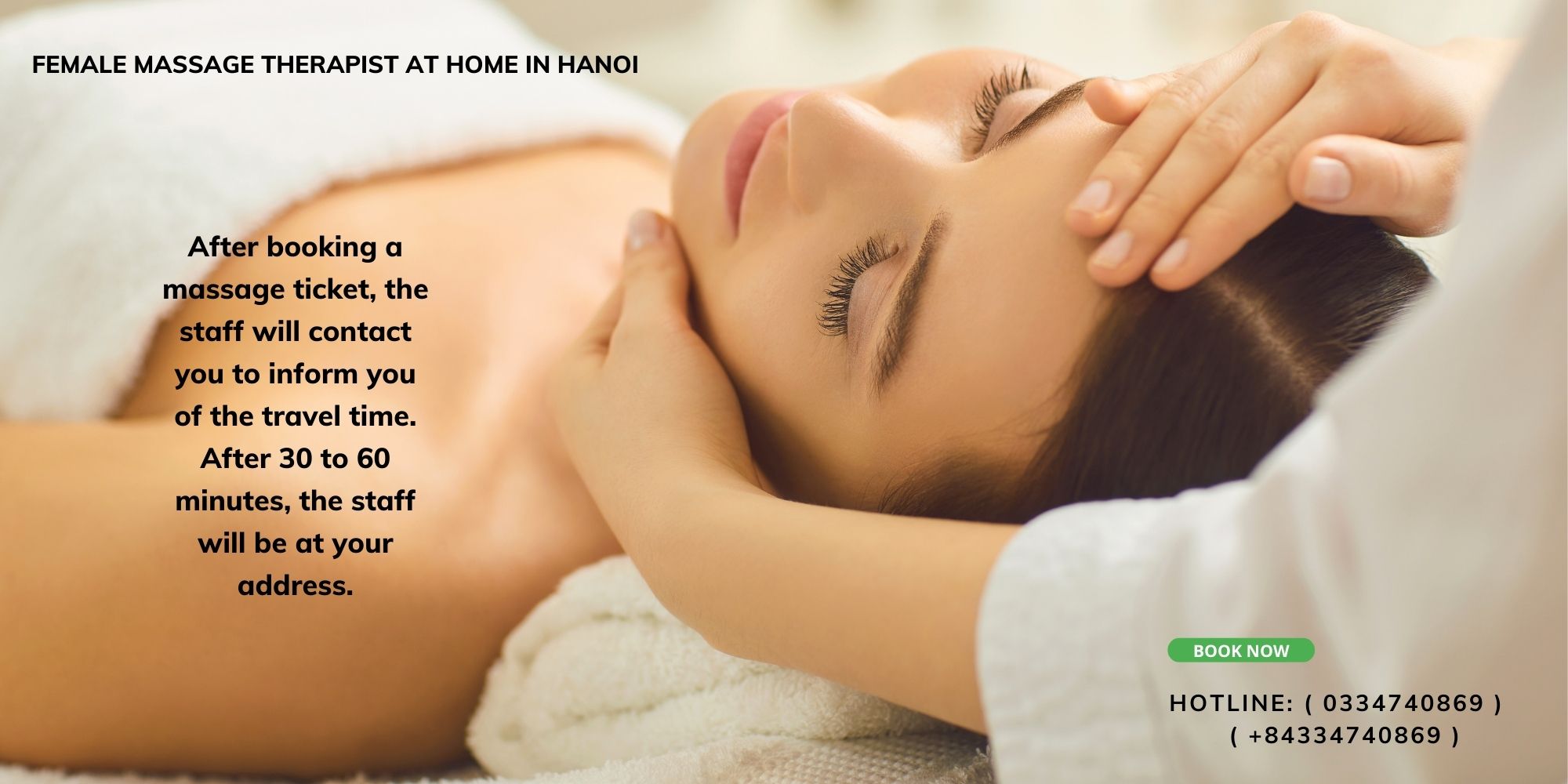 FEMALE MASSAGE THERAPIST AT HOME IN HANOI