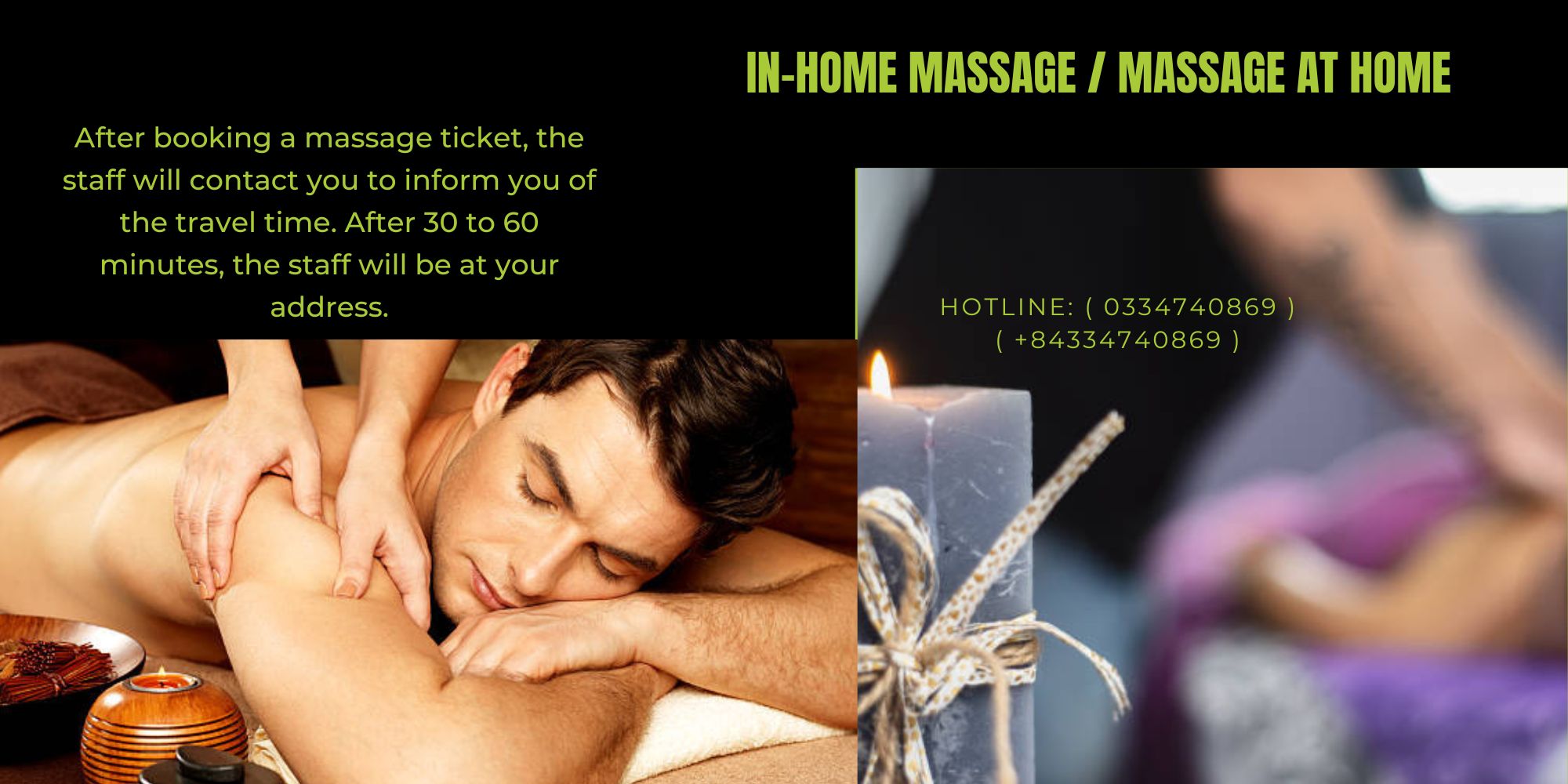 IN-HOME MASSAGE / MASSAGE AT HOME