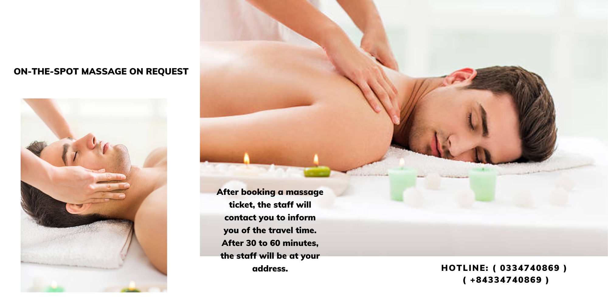 ON-THE-SPOT MASSAGE ON REQUEST