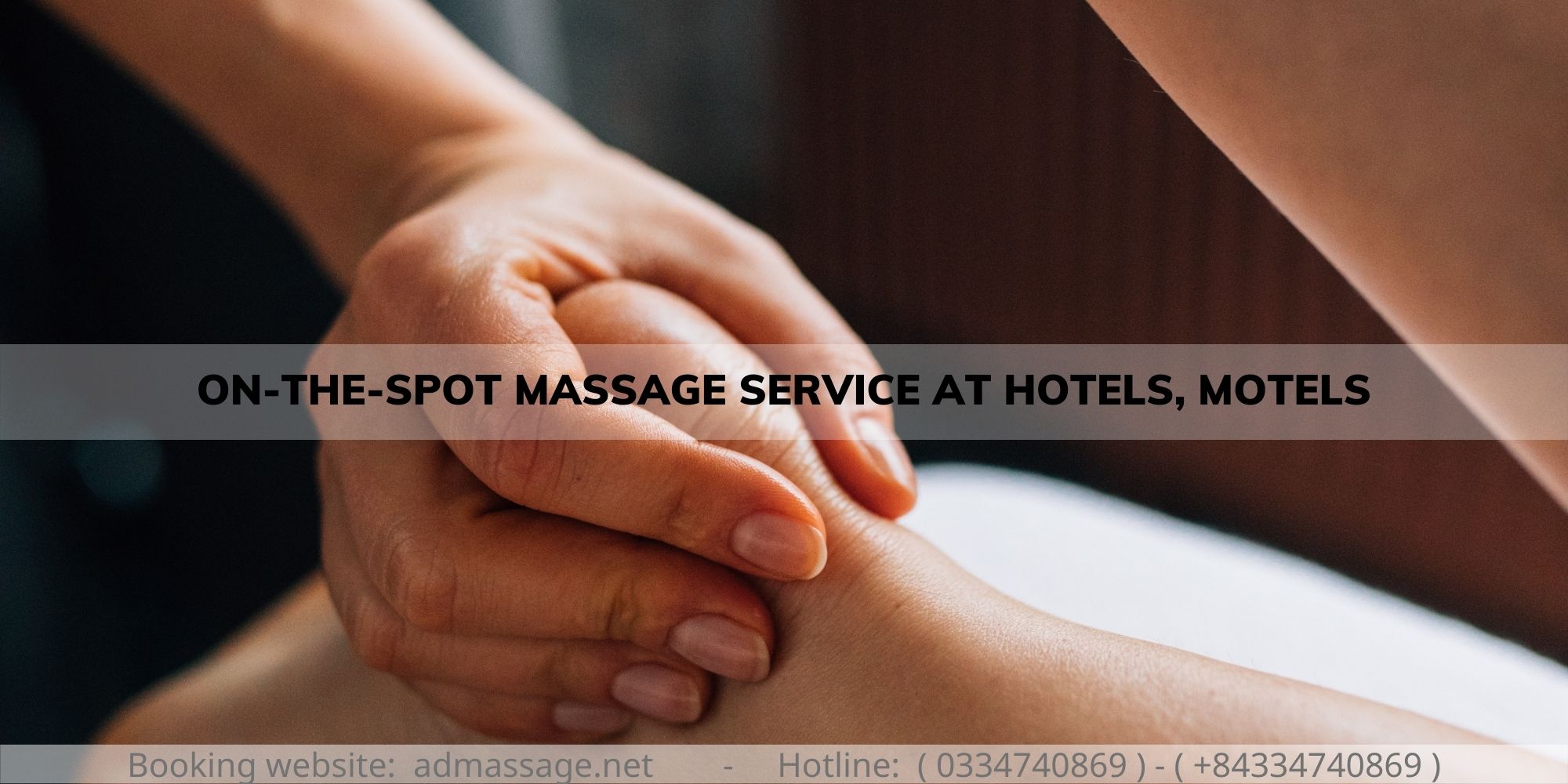 ON-THE-SPOT MASSAGE SERVICE AT HOTELS, MOTELS