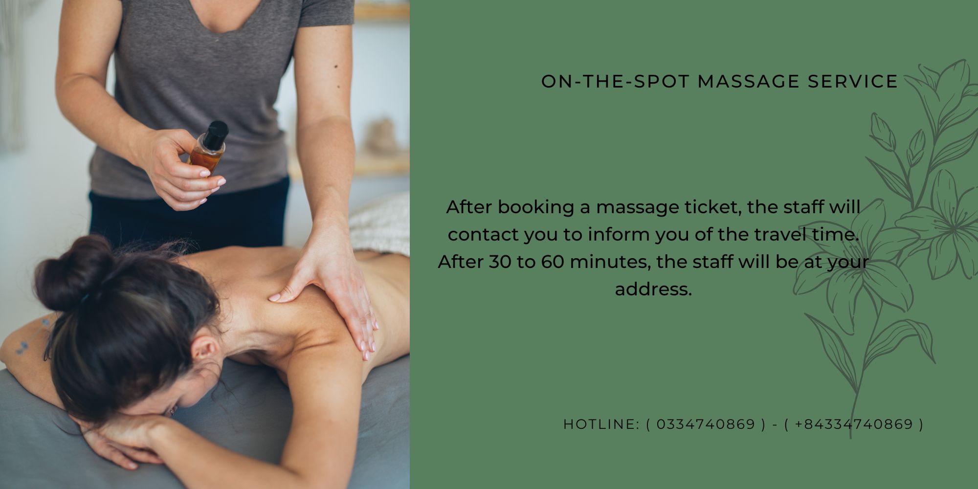 ON-THE-SPOT MASSAGE SERVICE