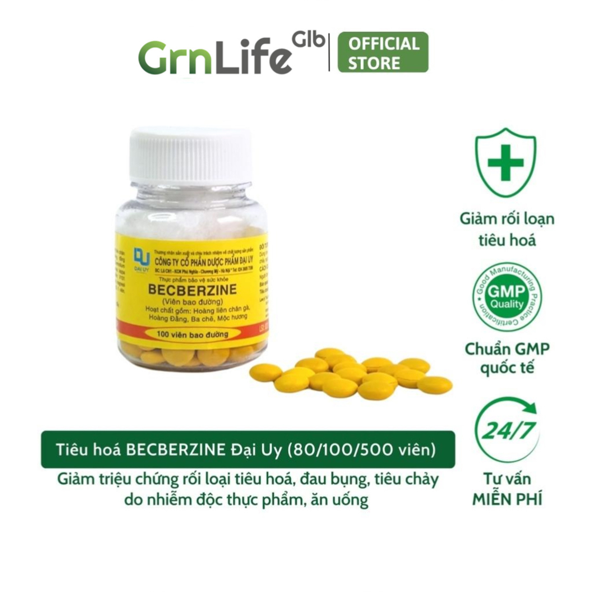 BECBEZINE Hương liên Đại Uy - Giảm triệu chứng rối loạn tiêu hoá, đau bụng, tiêu chảy