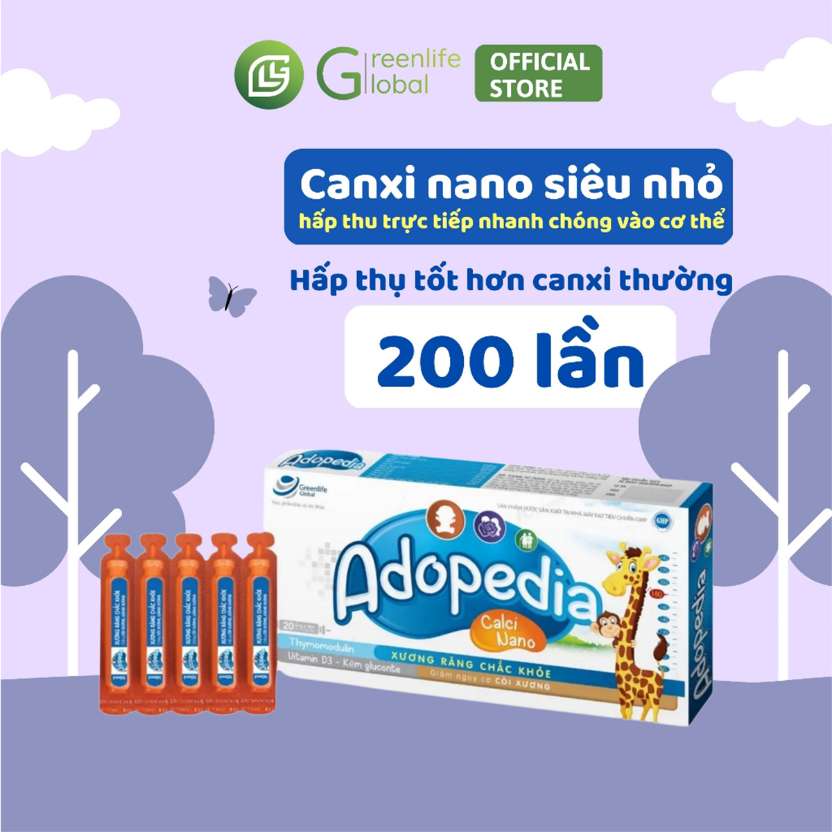 Combo CAO LỚN cho bé GrnLife - Giúp trẻ tăng chiều cao, thèm ăn, ngủ ngon và phát triển toàn diện