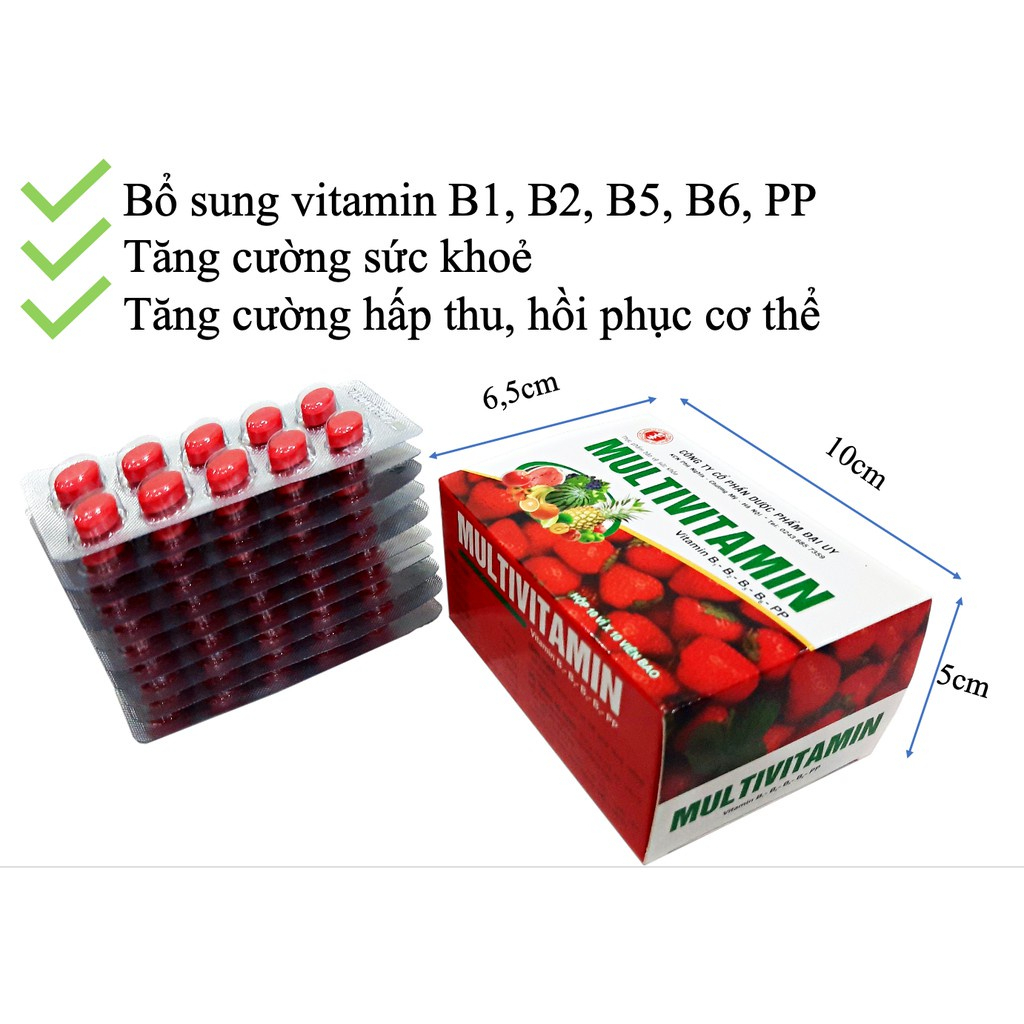Vitamin tổng hợp Multivitamin DAIUY - Bổ sung vitamin, tăng cường sức đề kháng và miễn dịch