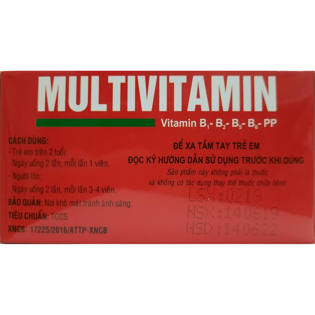 Vitamin tổng hợp Multivitamin DAIUY - Bổ sung vitamin, tăng cường sức đề kháng và miễn dịch