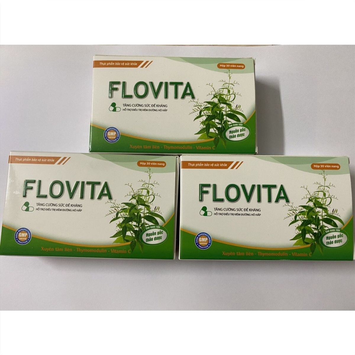 Viên uống cảm cúm Xuyên Tâm Liên FLOVITA DAI UY - hỗ trợ giảm viêm hô hấp, tăng sức đề kháng