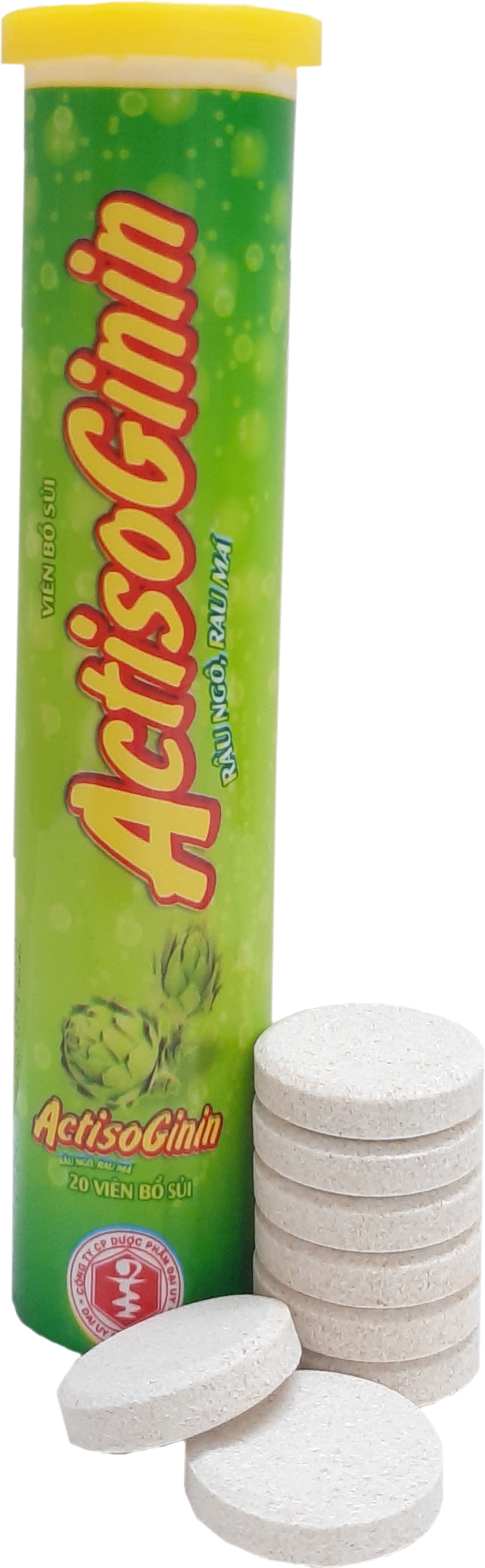 Sủi Actiso Đại Uy - Mát gan giải độc, lợi mật (Lọ 20 viên sủi)