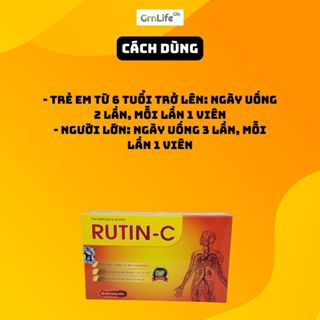 Viên nang mềm DAI UY Rutin C hộp 30 viên - Hỗ trợ tăng sức bền thành mạch,giảm chảy máu chân răng