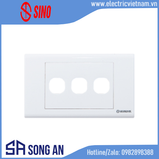 Mặt 3 hạt công tắc S18