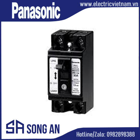 Bộ cầu dao an toàn chống rò 2P0E 240VAC Icu 1.5KA In 30A