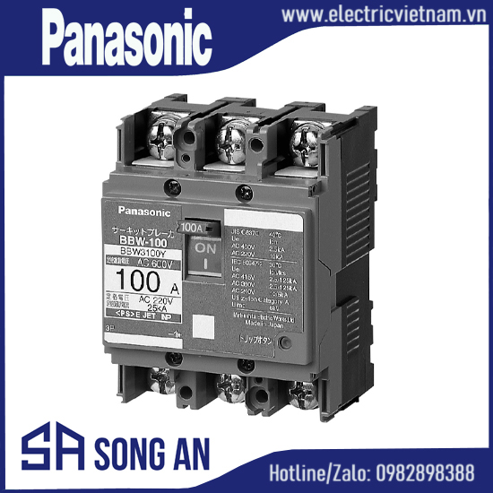 Aptomat MCCB 3P 220VAC Icu 10KA