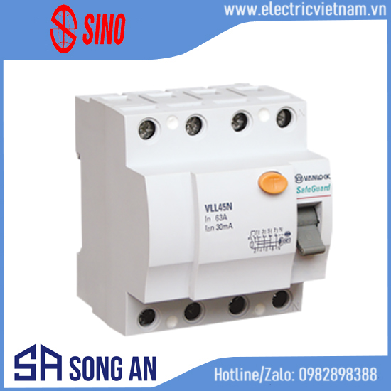 Aptomat RCCB VLL45N 4P 30mA