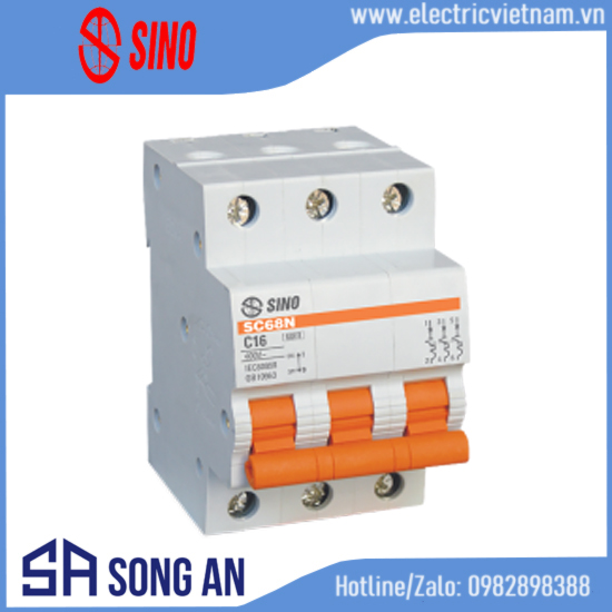 Aptomat MCB SC68N 3P 415VAC Icu=6.0kA