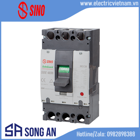 Aptomat MCCB SBE 3P 22kA/380V