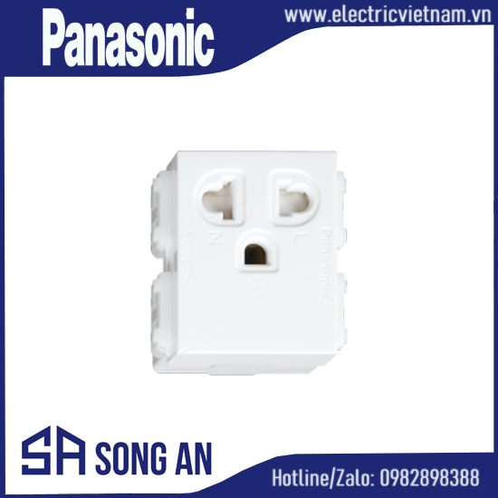 Ổ đơn 3 chấu có nắp che