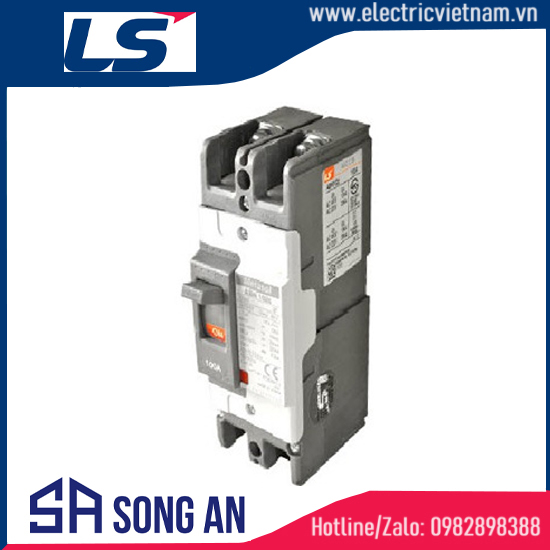 Aptomat MCCB 2P ABN202c Icu 65KA