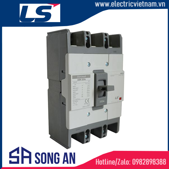 Aptomat MCCB 3P ABN 203c Icu 30KA