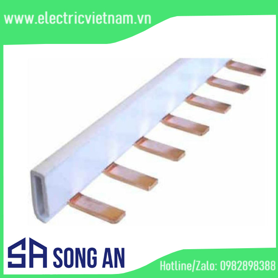 Thanh lược đồng lắp MCB 2P