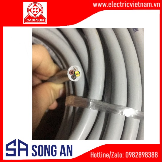 Dây tròn đặc 4 ruột Cu/PVC/PVC