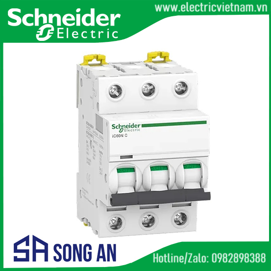 MCB iC60N MCB 3P 6kA 400V C curve