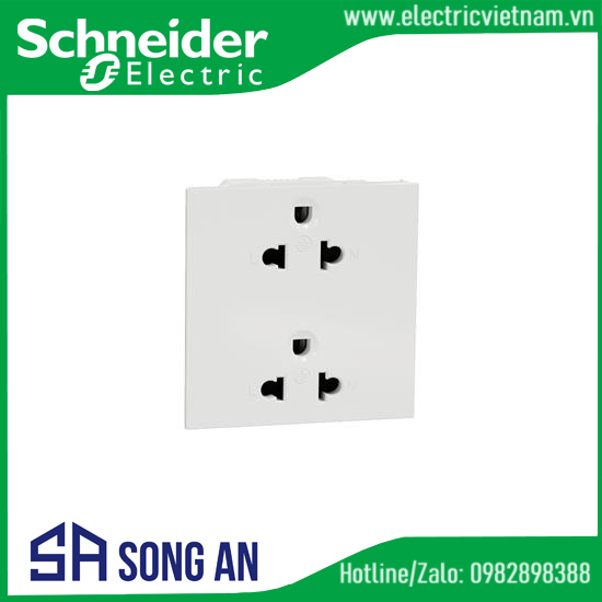 Ổ cắm đôi 3 chấu 16A, size E